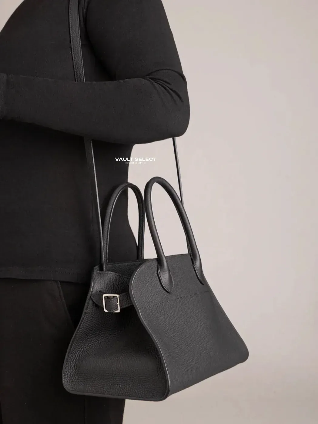 The Row Сумка Soft Margaux 10 из кожи Black - фото 3