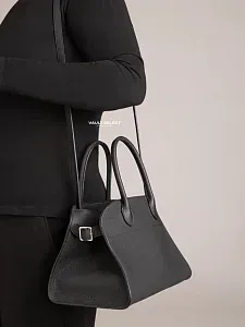 The Row Сумка Soft Margaux 10 из кожи Black - фото 3