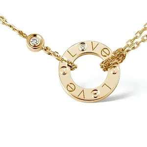 Cartier Кулон Love, 2 diamonds Yellow Gold - фото 3