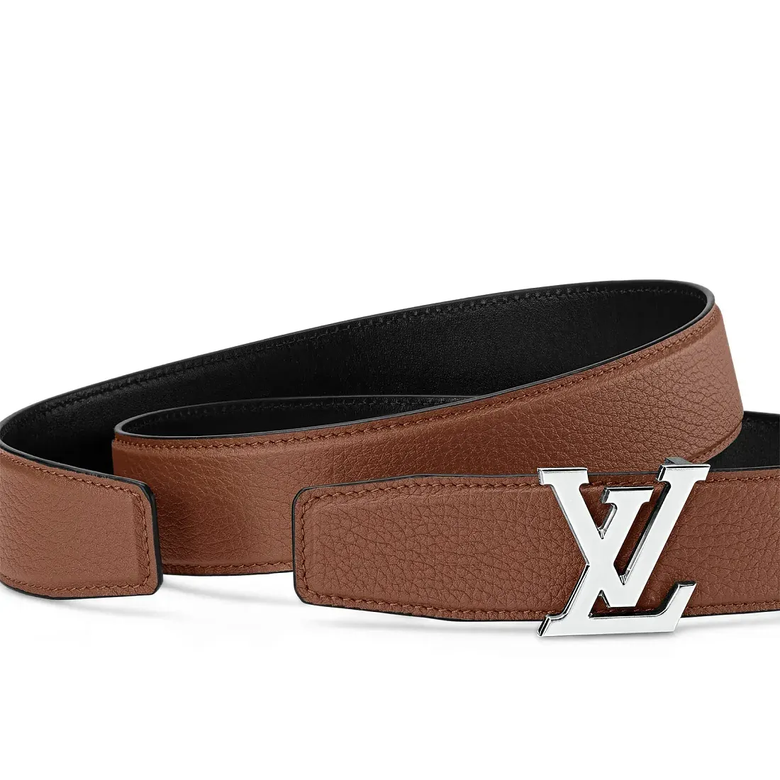 Louis Vuitton Двухсторонний ремень Heritage 35 мм Cognac - фото 3