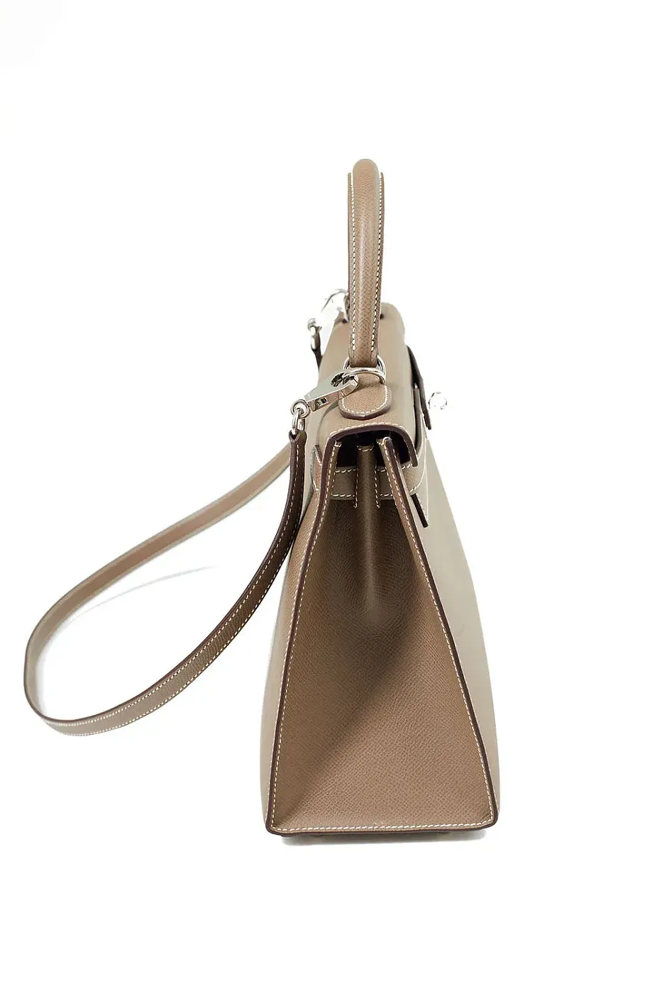 Hermès Kelly 28 Etoupe Epsom PHW Preloved - фото 5