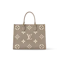Louis Vuitton Сумка-тоут Cabas Onthego MM Tourterelle / Cream - фото 1