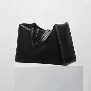 Phoebe Philo Сумка XL Cabas Black Suede - фото 3