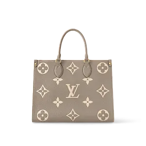 Louis Vuitton Сумка-тоут Cabas Onthego MM Tourterelle / Cream - фото 1