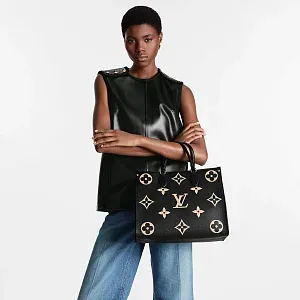 Louis Vuitton Сумка-тоут Cabas Onthego MM Black/Cream - фото 3