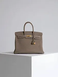 Hermès Сумка Birkin 35 Etoupe Togo Gold Hardware - фото 1