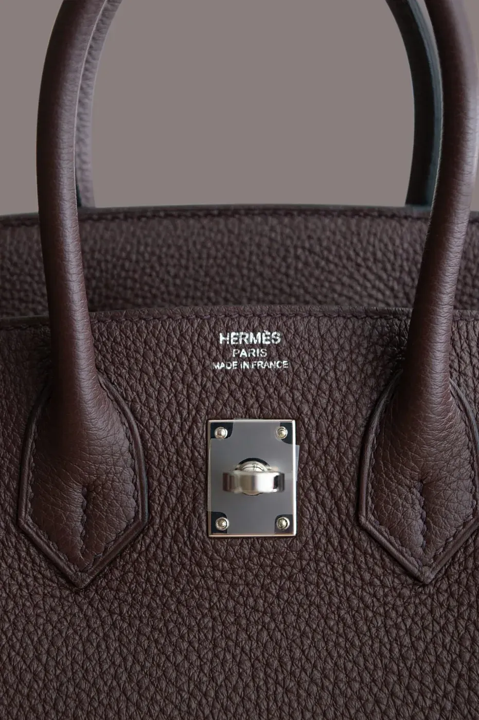 Hermès Сумка Birkin 25 Rouge Sellier Togo Palladium Hardware - фото 3
