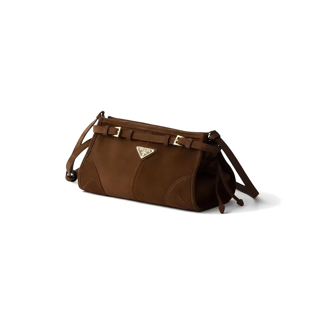 Prada Мини-сумка Bonnie Cocoa Brown - фото 3