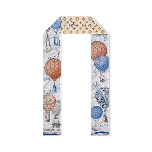 Louis Vuitton Шелковая лента Up And Away Bleu Clair - фото 1