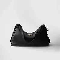 Prada Сумка на плечо Aimee Large из кожи Black - фото 1