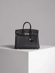 Hermès Сумка Birkin 25 Black Togo Palladium Hardware - фото 1