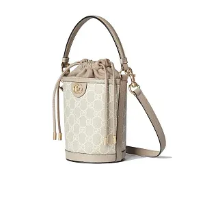 Gucci Мини-сумка Ophidia Beige / White - фото 3