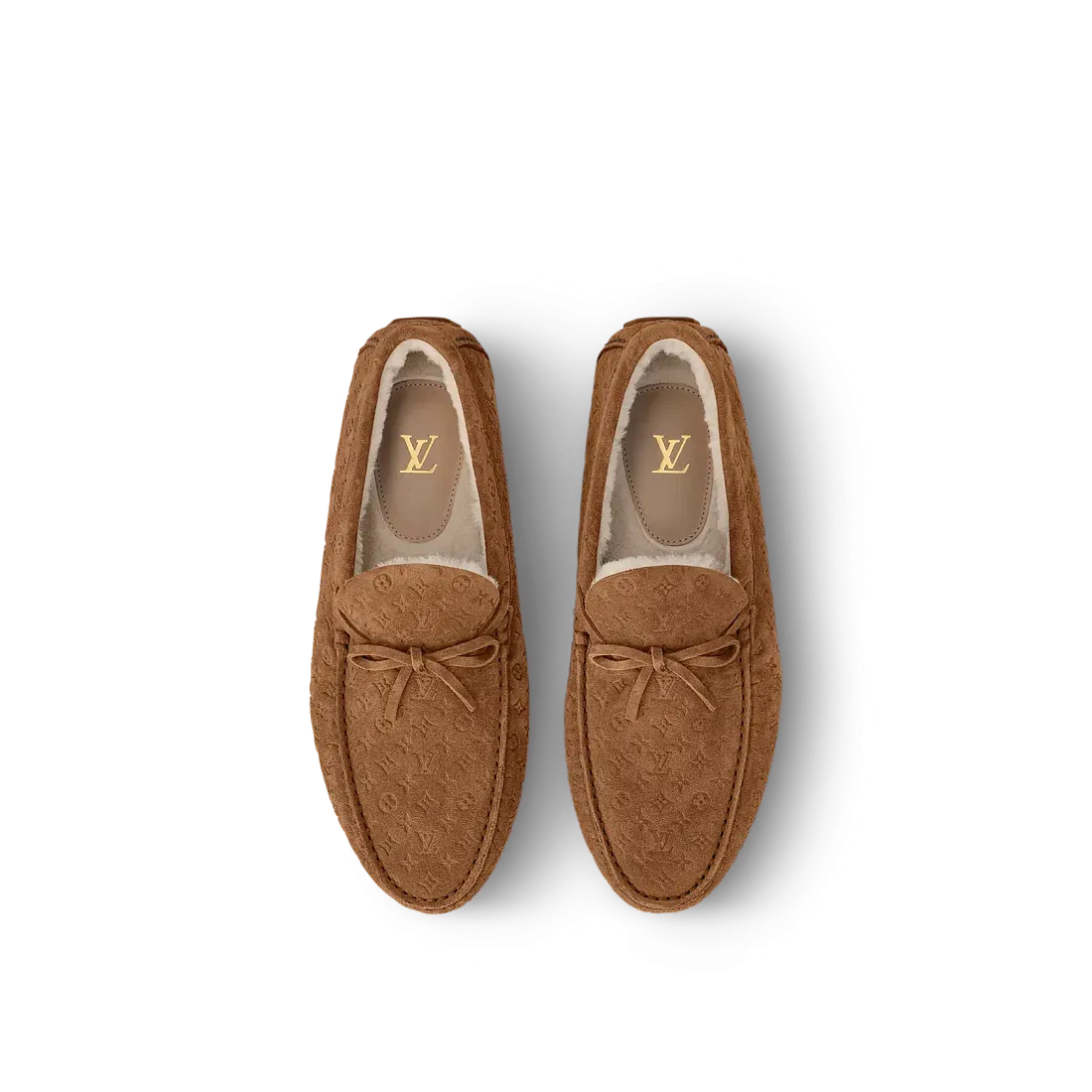 Louis Vuitton Мокасины LV Driver Shearling Cognac - фото 2