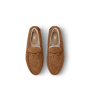 Louis Vuitton Мокасины LV Driver Shearling Cognac - фото 2