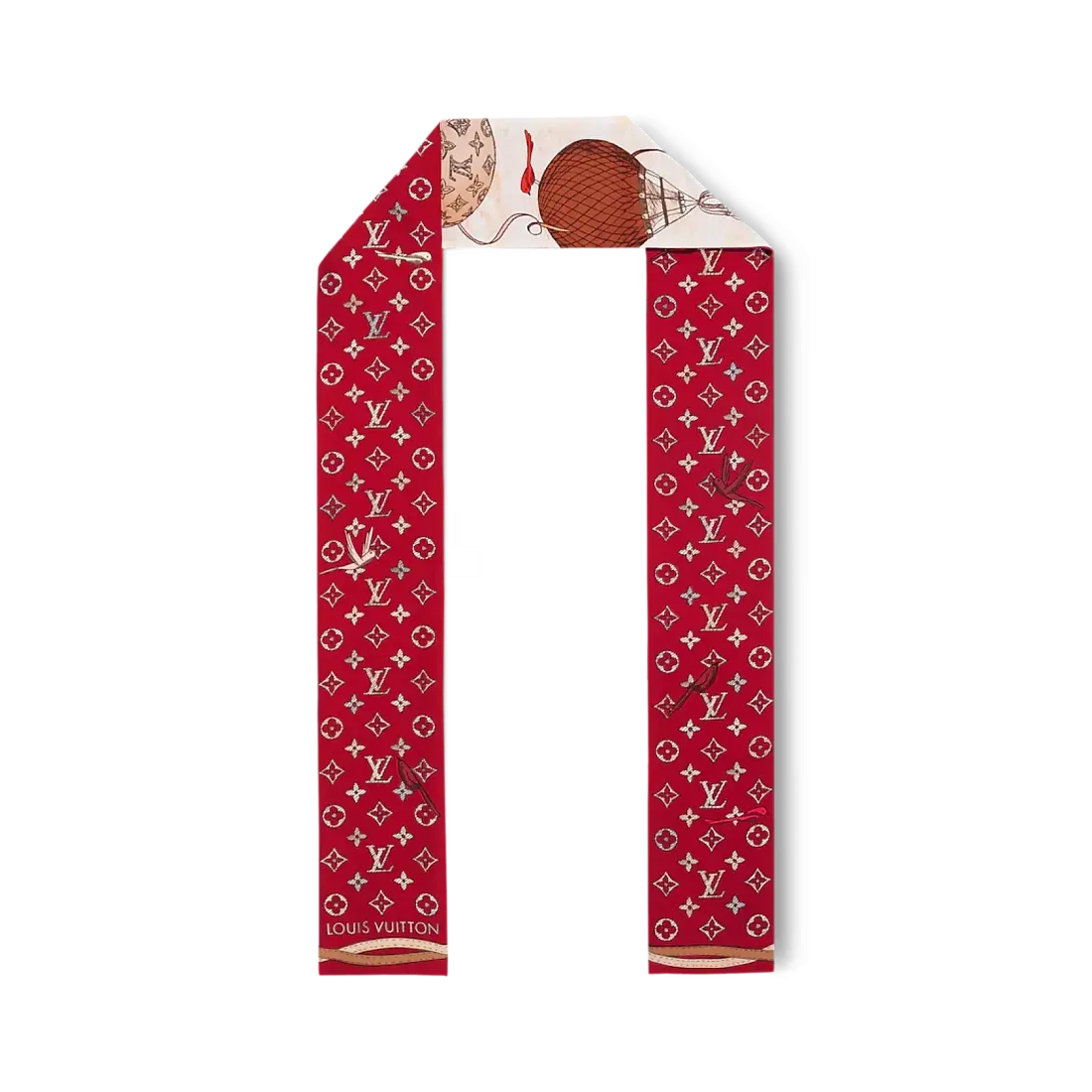 Louis Vuitton Шелковая лента Up And Away Coquelicot - фото 3