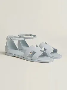 Hermès Сандалии Santorini Bleu Glacier - фото 1