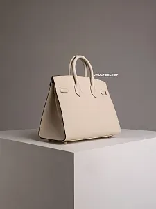 Hermès Сумка Birkin 25 Craie Orange Poppy HSS Epsom Gold Hardware - фото 8