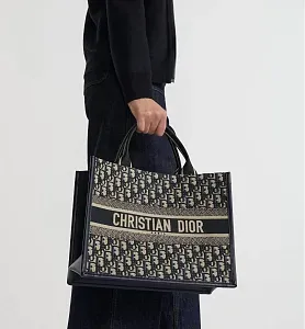 Dior Сумка Book Tote среднего формата Blue - фото 3