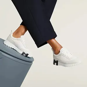 Hermès Кроссовки Bouncing White / Black - фото 2