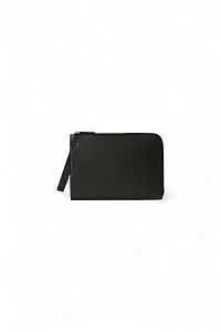 The Row Сумка Medium Portfolio Wristlet Black из кожи Dark Pine - фото 1