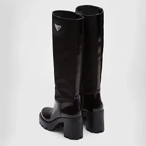 Prada Сапоги из кожи и Re-Nylon - фото 5