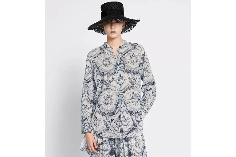 Длинная блузка Toile de Jouy Soleil Dior - фото 2