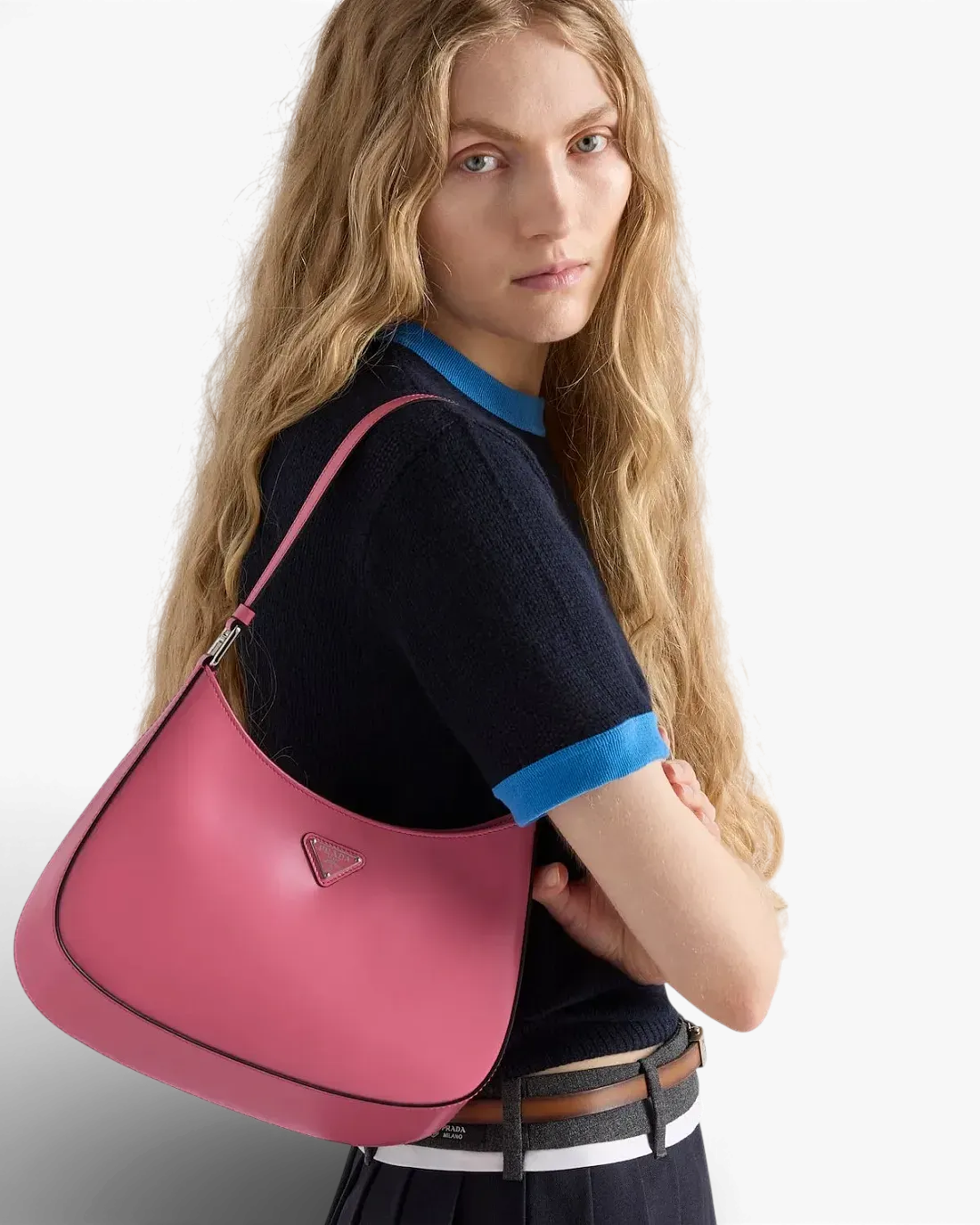 Prada Сумка Cleo brushed leather shoulder - фото 2