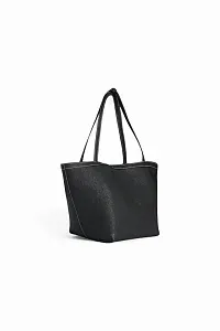 The Row Сумка Park Tote Three Stitch Black из кожи Black / Ecru - фото 3