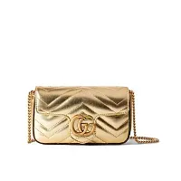 Gucci Мини-сумка GG Marmont Gold - фото 1