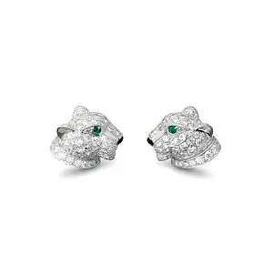 Cartier Серьги Panthere de stud earrings, paved - фото 1