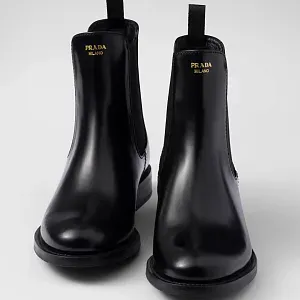 Prada Ботинки из матовой кожи - фото 5