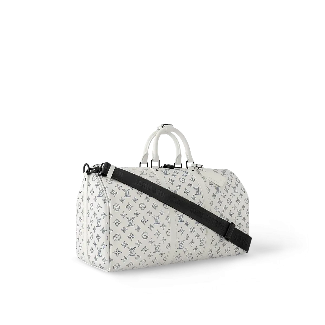 Louis Vuitton Сумка Keepall 50 с плечевым ремнем Navy Blue - фото 4