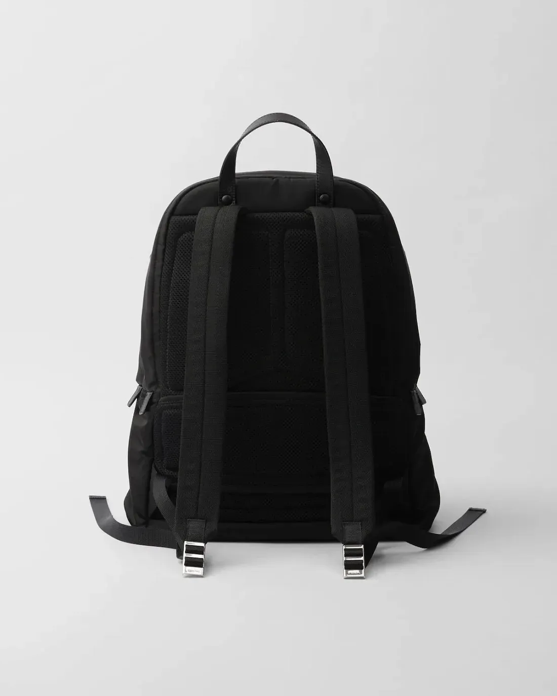 Prada Рюкзак из ре-нейлона и сафьяновой кожи Black - фото 3