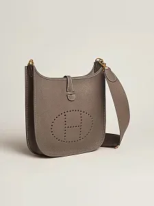 Hermès Сумка Evelyne 29 Etoupe Clemence Gold Hardware - фото 2