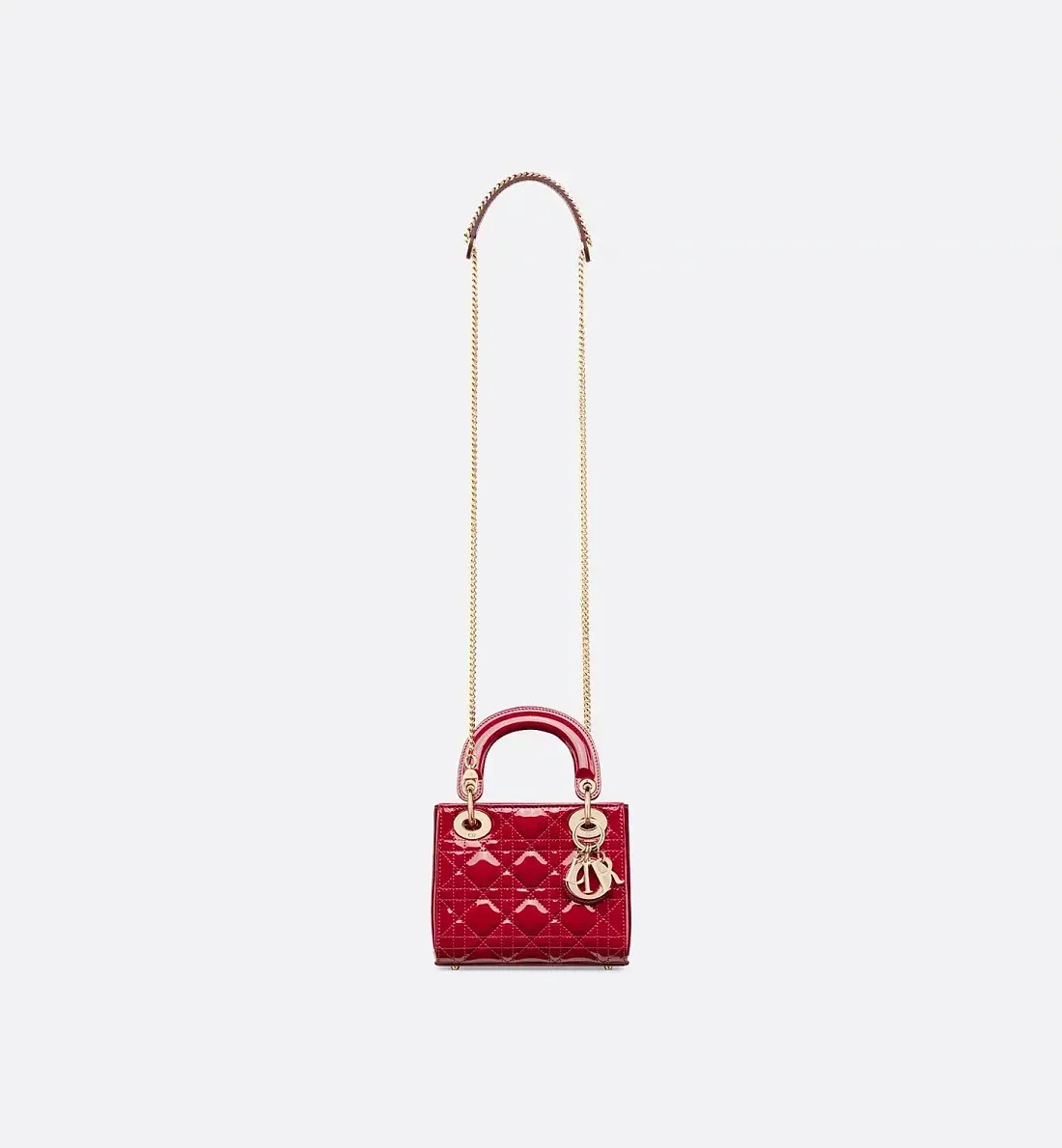 Dior Сумка Lady мини-формата Cherry Red - фото 6