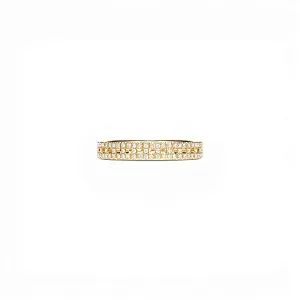 Tiffany & Co. Обручальное кольцо T True Narrow Ring in Gold with Pave Diamonds - фото 1
