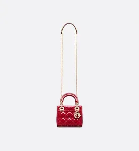 Dior Сумка Lady мини-формата Cherry Red - фото 6