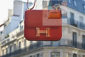 Hermès Constance 18 Rouge Grenade Epsom Rouge Grenade Hardware - фото 3