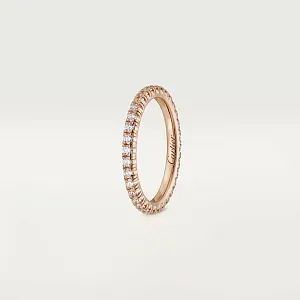 Cartier Обручальное кольцо с бриллиантовым паве Etincelle de Men 2 мм Rose Gold - фото 3