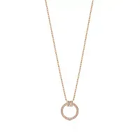 Tiffany & Co. Подвеска T Diamond Pendant a Baguette Diamond Rose Gold - фото 1