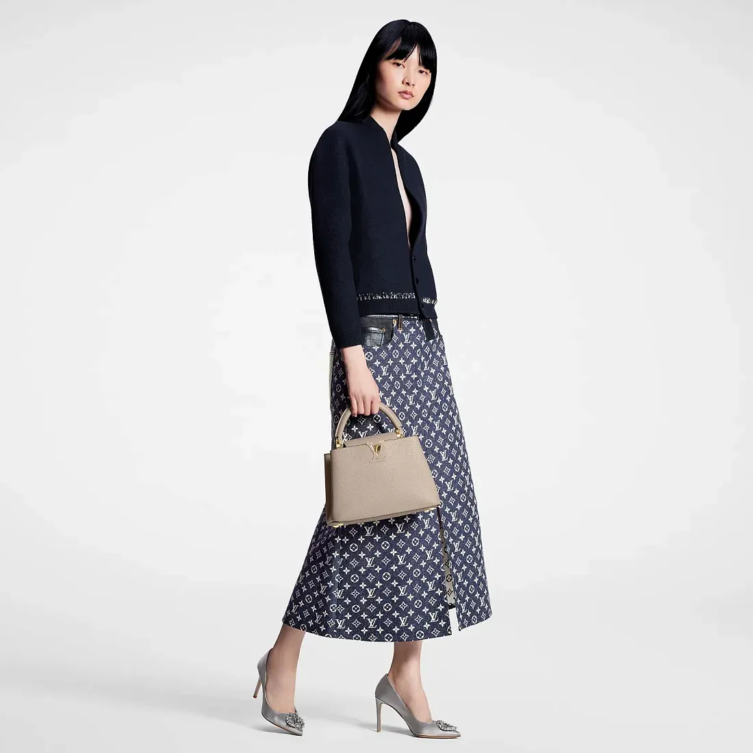 Louis Vuitton Туфли Met на каблуке Gray - фото 2