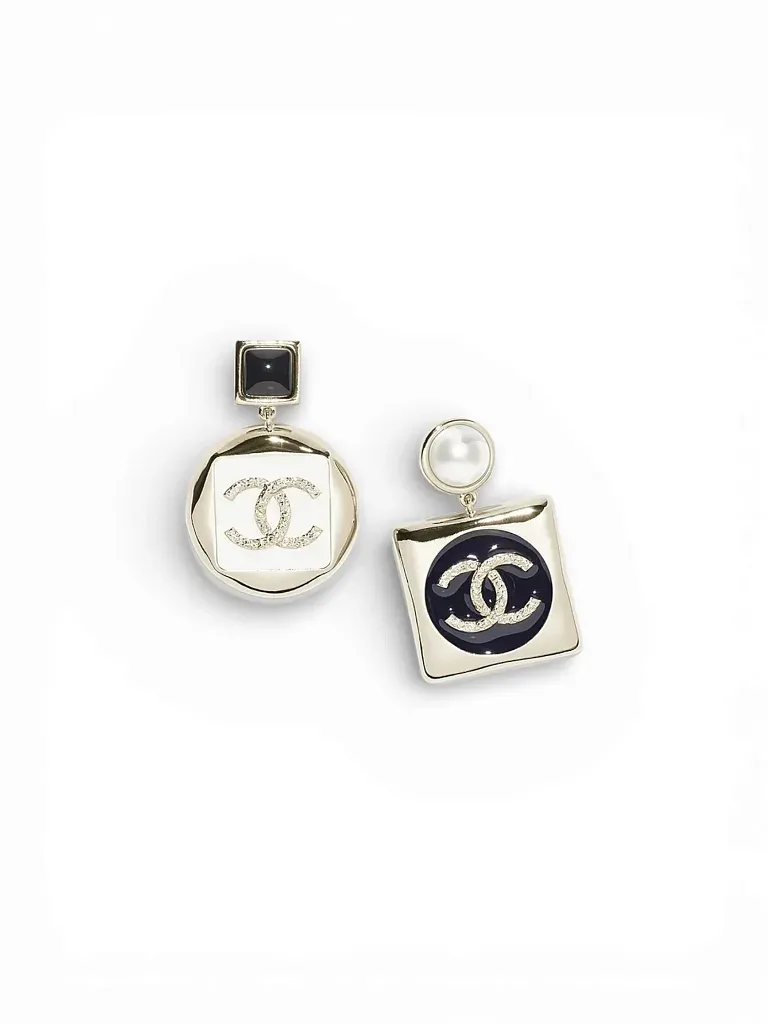 Серьги-клипсы с подвесками Chanel - фото 1