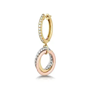 Cartier Серьги Trinity earrings, half-paved - фото 3