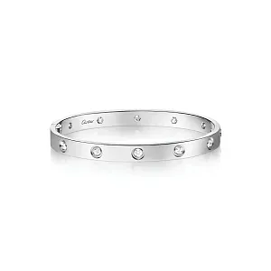 Cartier Браслет Love single-screw closure, classic model, 10 diamonds - фото 1