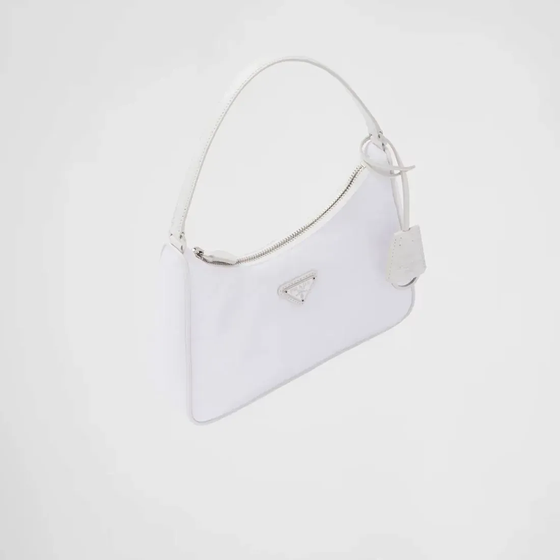 Prada Мини-сумка Re-Edition 2005 из Re-Nylon и сафьяновой кожи White - фото 3