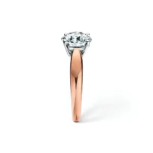 Tiffany & Co. Помолвочное кольцо Harmony Round Brilliant Engagement Ring in Rose Gold - фото 4