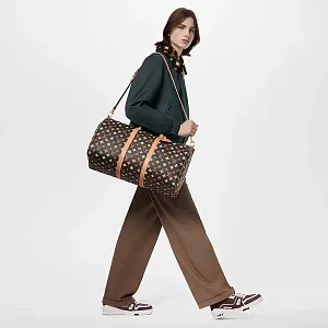 Louis Vuitton Сумка Keepall 50 с плечевым ремнем - фото 2