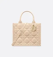 Dior Сумка Book Tote calfskin маленького формата Powder Beige - фото 1
