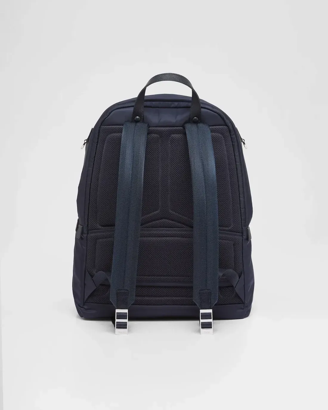 Prada Рюкзак из ре-нейлона и сафьяновой кожи Navy - фото 3