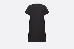 Dior Прямое черное платье Black - фото 2